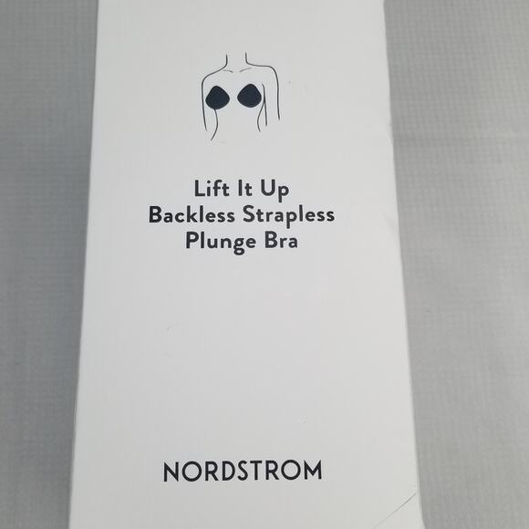 Nordstrom Lift it Up Backless Strapless Plunge Bra Size B Color Nude - Picture 1 of 6